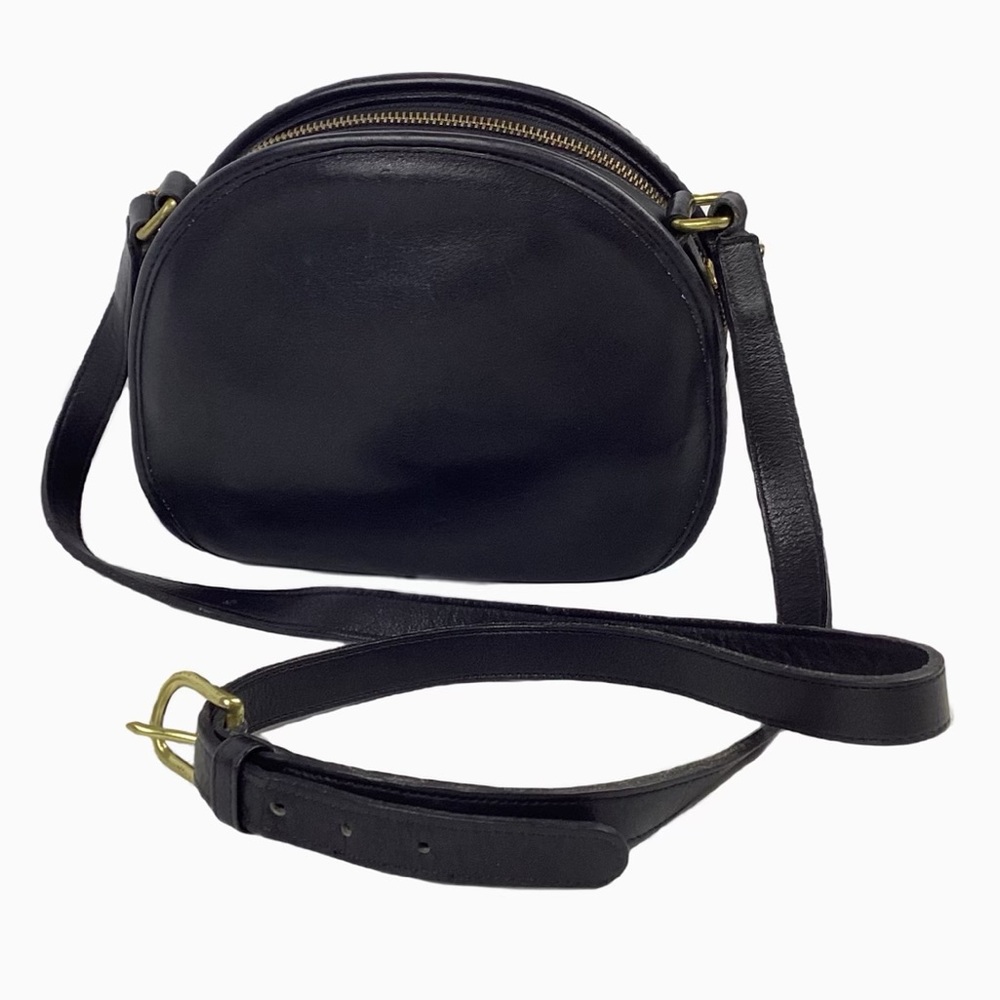 Coach 9901 Vintage Chester Canteen Leather Crossbody Bag Black
